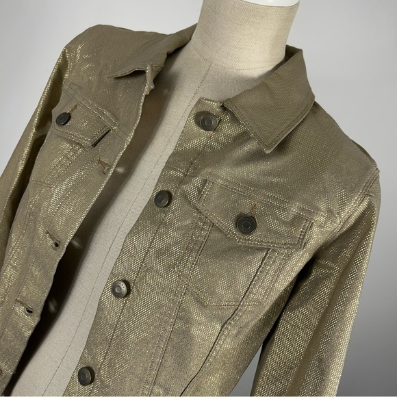 Tommy Hilfiger Metallic Denim Jacket XS - Picture 5 of 11